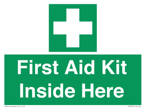 First Aid Kit Inside Here
